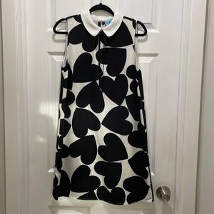 Cece Black and White Heart Dress.